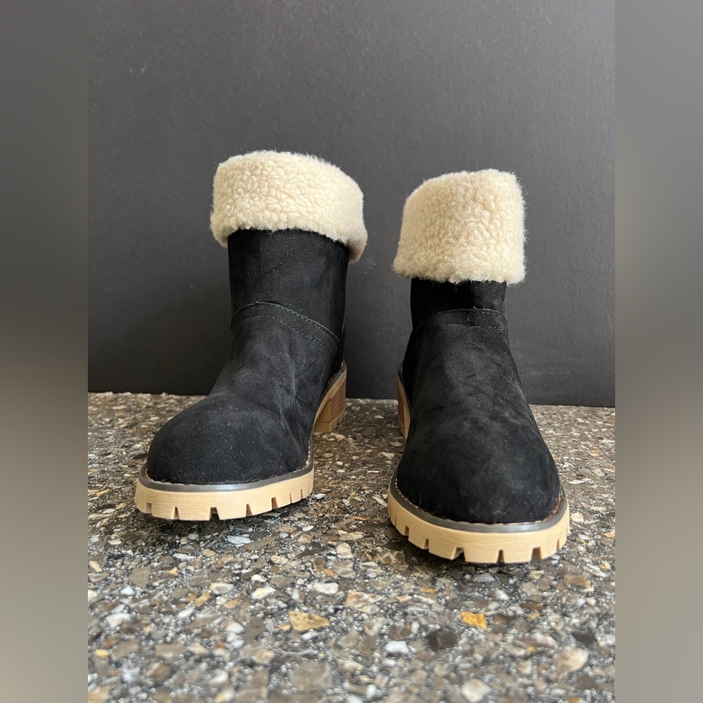 NEW/NEVER WORN - Black boots shoes